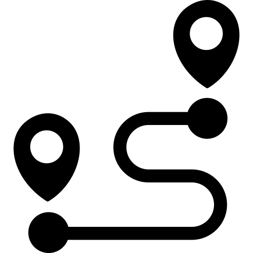 path between markers